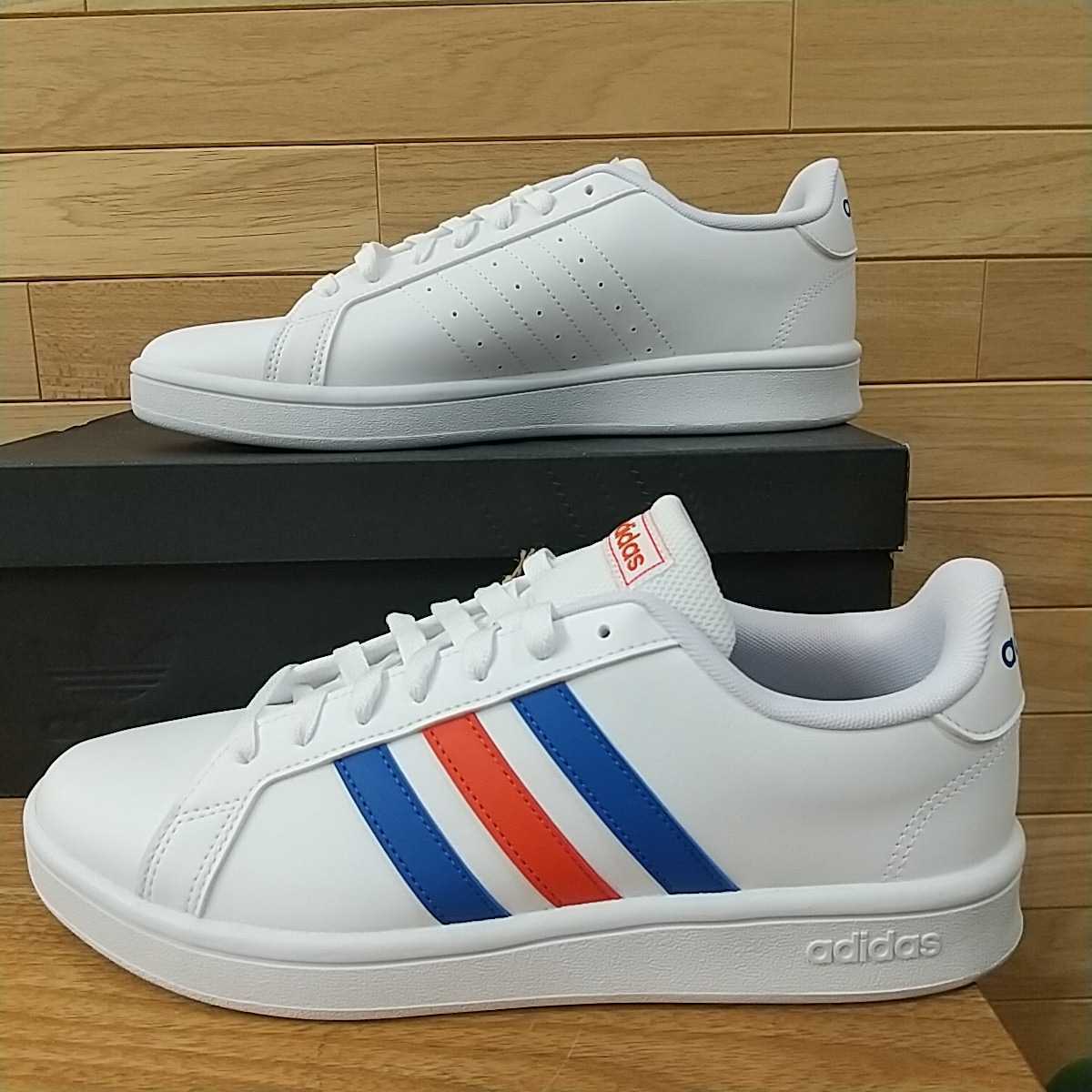 26cm 新品正規品 アディダス adidas メンズ GRANDCOURT BASE グランドコート ローカット カジュアル シューズ ホワイト_画像1