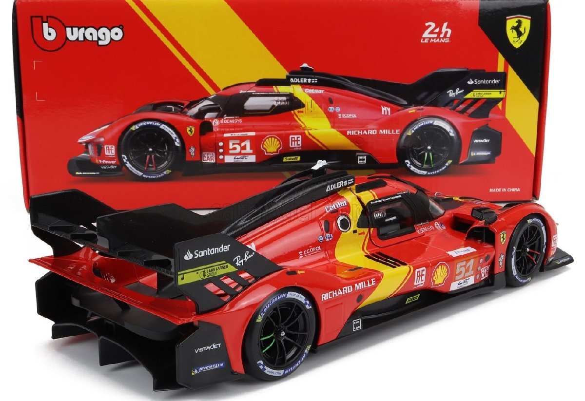 < reservation goods > Burago 1/18 Ferrari 499P AF CORSE #51 ALESSANDRO PIER GUIDI-JAMES CALADO-ANTONIO GIOVINAZZI Ferrari BBurago 