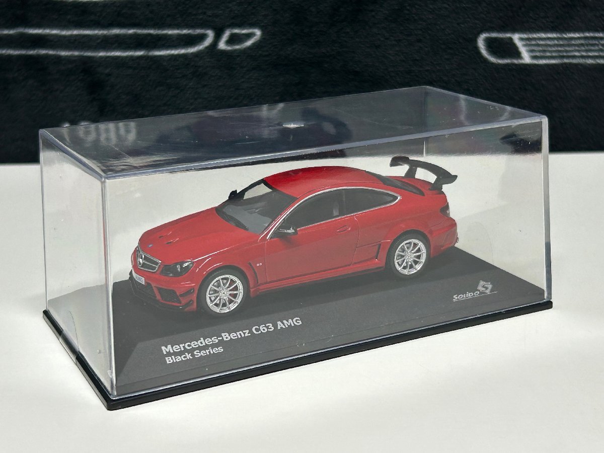 solido 1/43 Mercedes Benz AMG C63 Coupe Black Series 2012 red　メルセデス　ベンツ_画像4