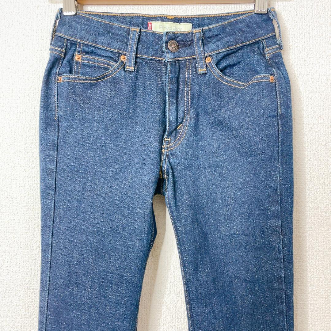 【美品】Levi's リーバイス パーフェクトボディ ローライズ ストレッチデニムパンツ ジーパン ジーンズ 細身 定番 ロングシーズン え11_画像3