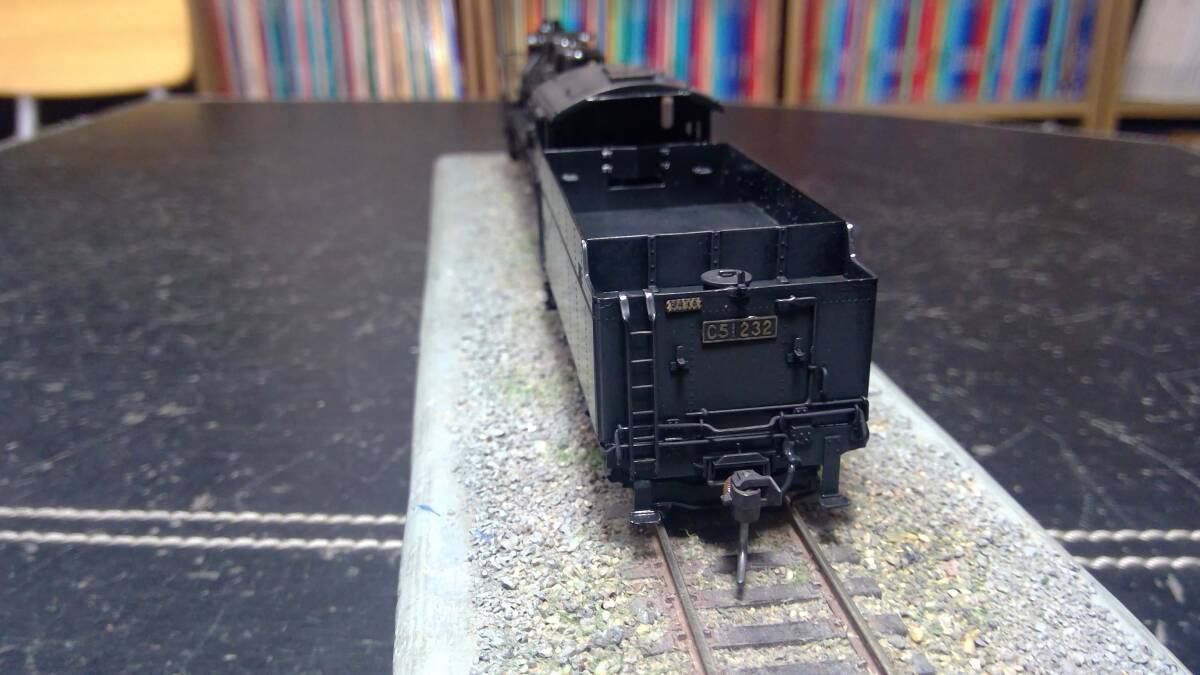 フォムラスグリーンアート　C51(C52-232)　蒸気機関車　1/80　16.5ミリ　完成品_画像4