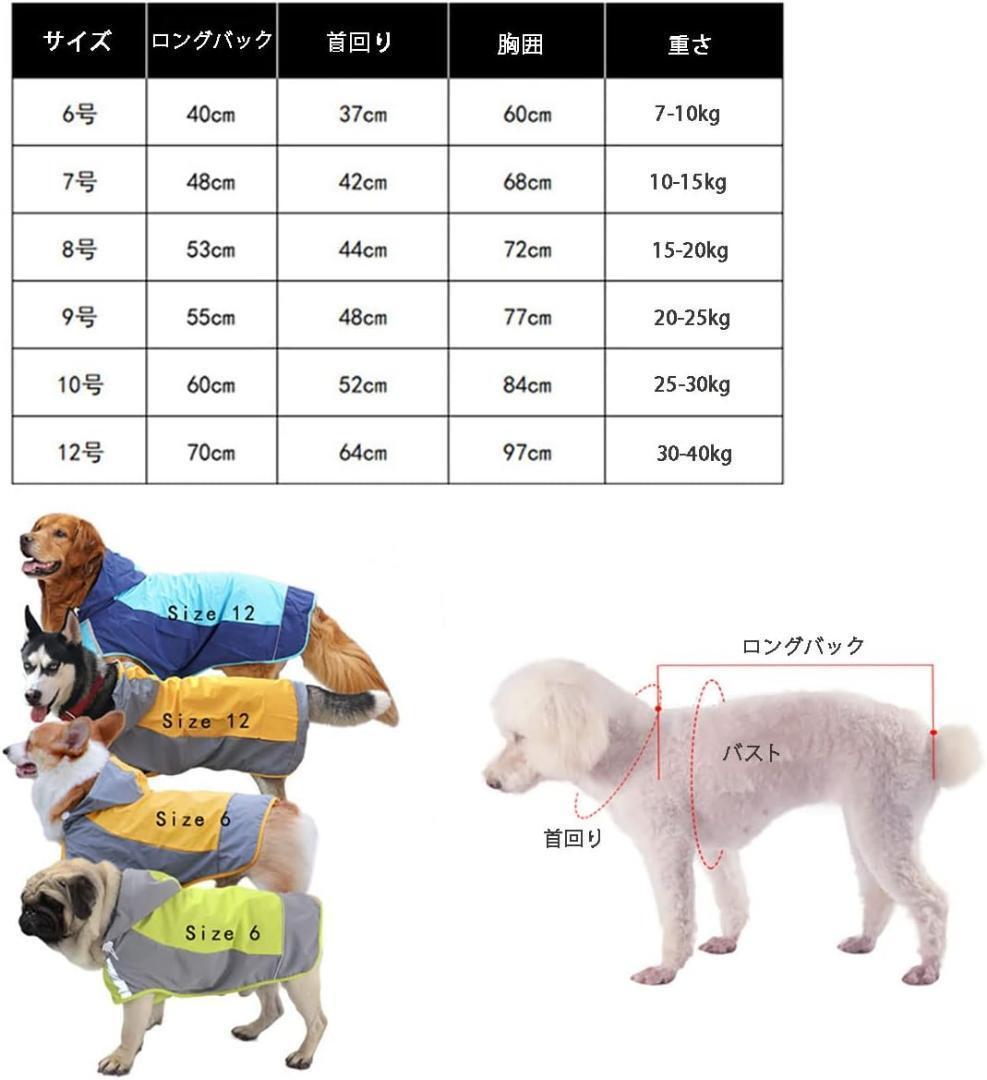 犬 レインコート 犬 カッパ ペット服 8号 服 犬 コート イージーレイン_画像3
