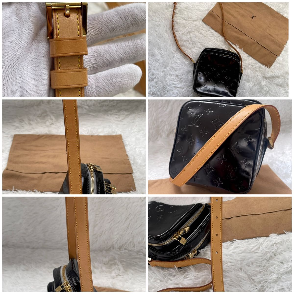 美品】ルイヴィトン ヴェルニ モノグラム ショルダーバッグ 美品】ルイヴィトン ヴェルニ モノグラム ショルダーバッグ