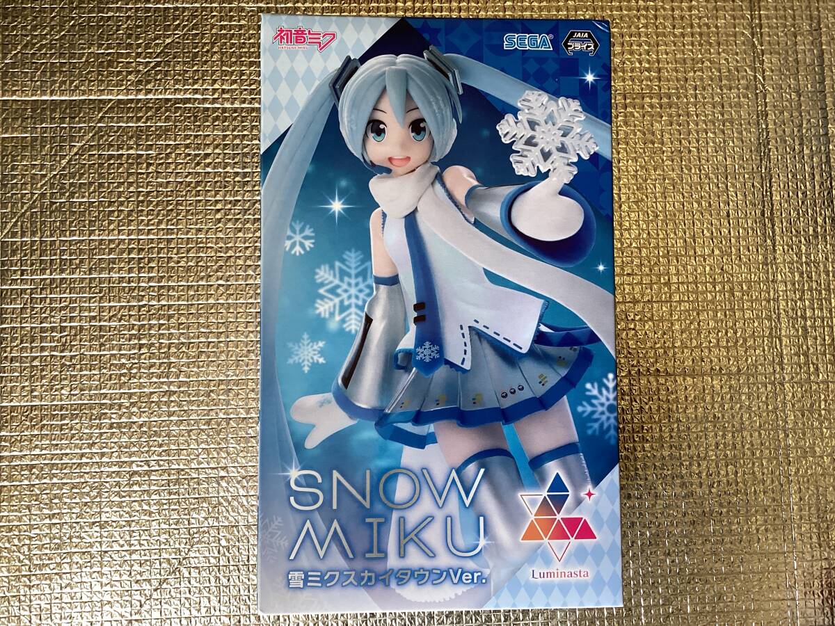 新品未開封！初音ミクシリーズ Luminasta “SNOW MIKU” 〜雪ミクスカイタウンver.〜 初音ミク 雪ミク フィギュア(アミューズメント) _画像1