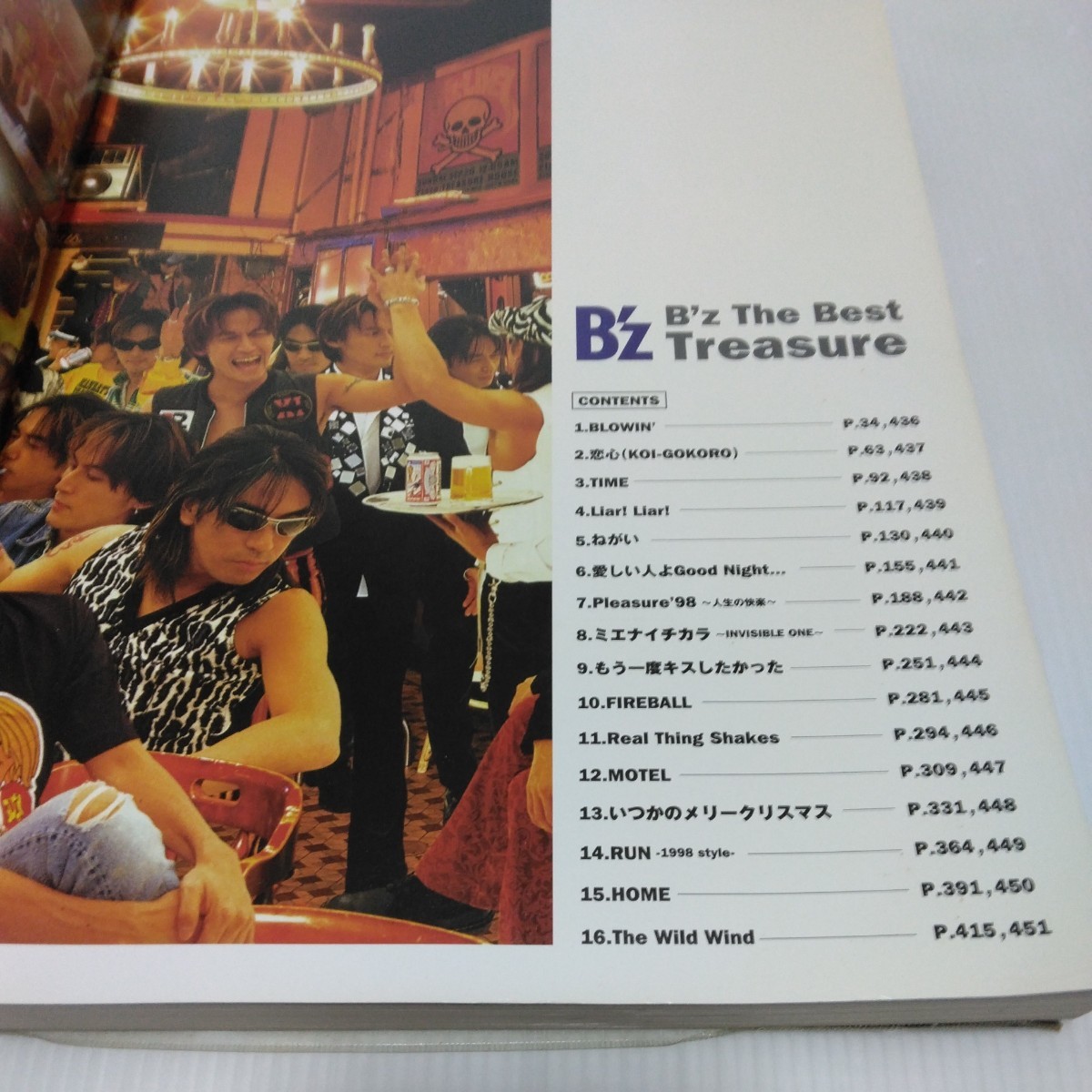 B’z　B’z The Best Treasure　Official Band Score　1998年　ビーズ バンドスコア_画像2