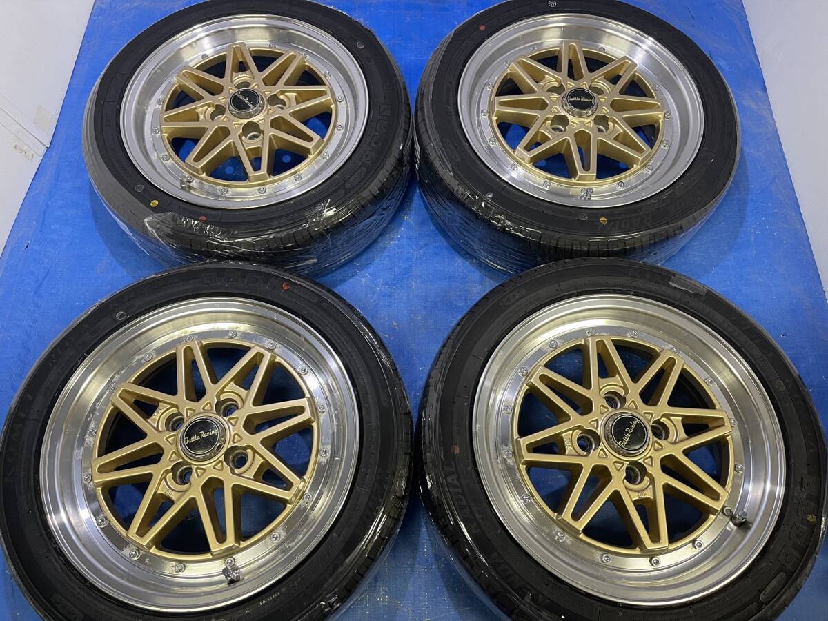 WORK Equip03 5j15と165/55r15 2本セット ① Yahoo!オークション - 新品タイヤ付ワークWORKエクイップ03似
