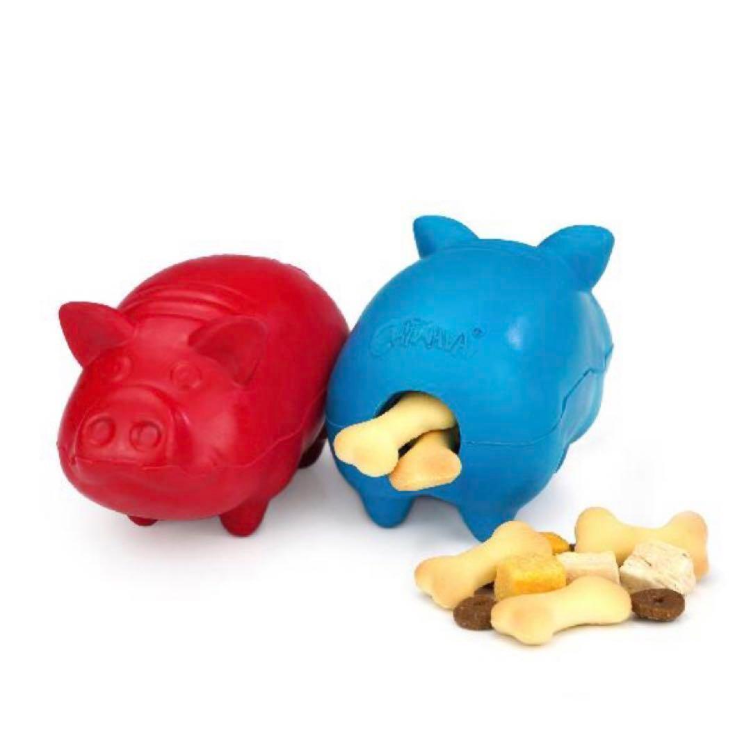 歯固め わんちゃん 犬 トレーニング おもちゃ 豚 2個セット 動物 知育玩具_画像1