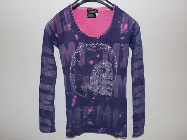 アイコニック ICONIC レディース長袖Ｔシャツ パープル Mサイズ Michael Jackson 新品 マイケルジャクソン_画像1