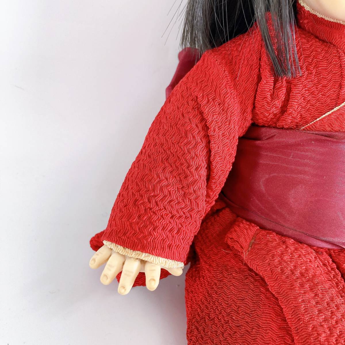 【昭和レトロ】和人形 京おさな １体 市松人形 日本人形 ソフビ 抱き人形_画像4
