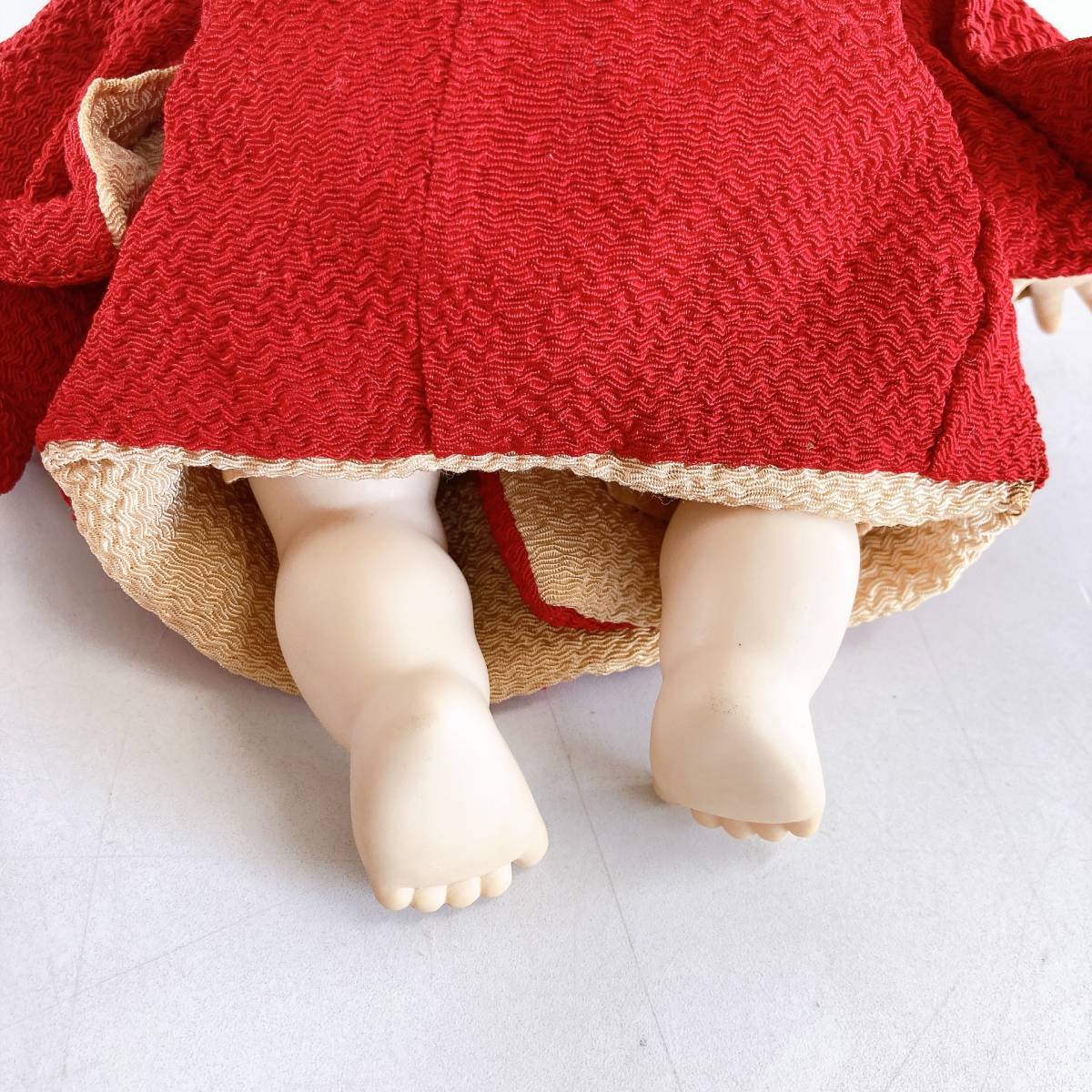 【昭和レトロ】和人形 京おさな １体 市松人形 日本人形 ソフビ 抱き人形_画像8
