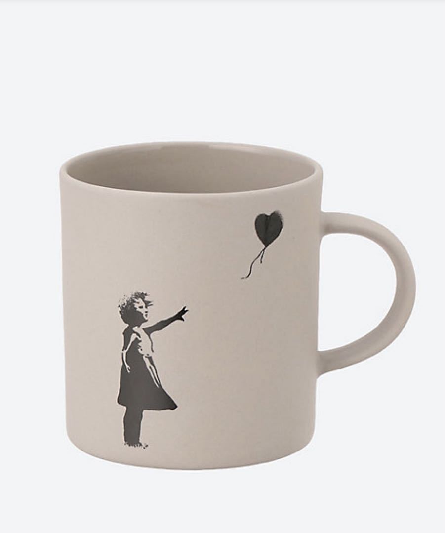 新品未開封♪ ＢＲＡＮＤＡＬＩＳＥＤ×ＭＯＨＥＩＭ　ＢＡＮＫＳＹＡＲＴＭＵＧ　バンクシー マグカップ バルーン 少女　プレゼントにも_画像1