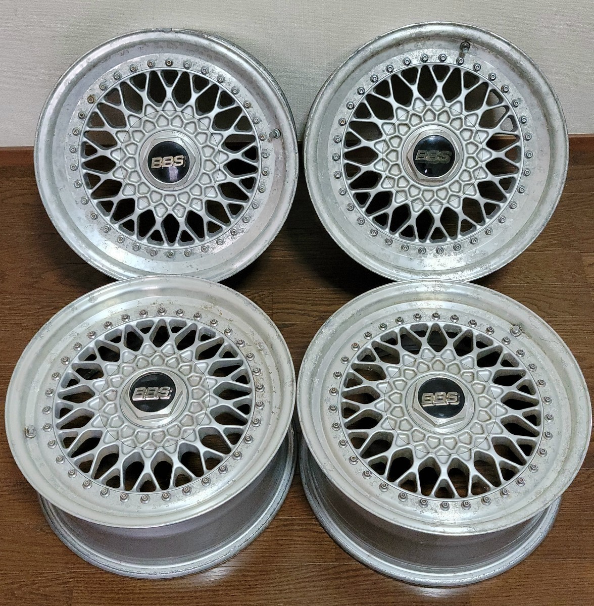 BBS RS　超希少　RS039　RS040　裏面フラット　ハブ径約73ミリ 　16インチ　7J+24　8J+24 ４本　４穴　_画像1