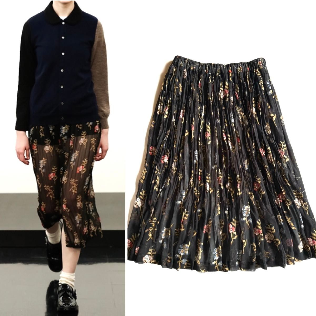 美品》tricot COMME des GARCONS トリココムデギャルソン 花柄 美品》tricot COMME des GARCONS トリココムデギャルソン 花柄