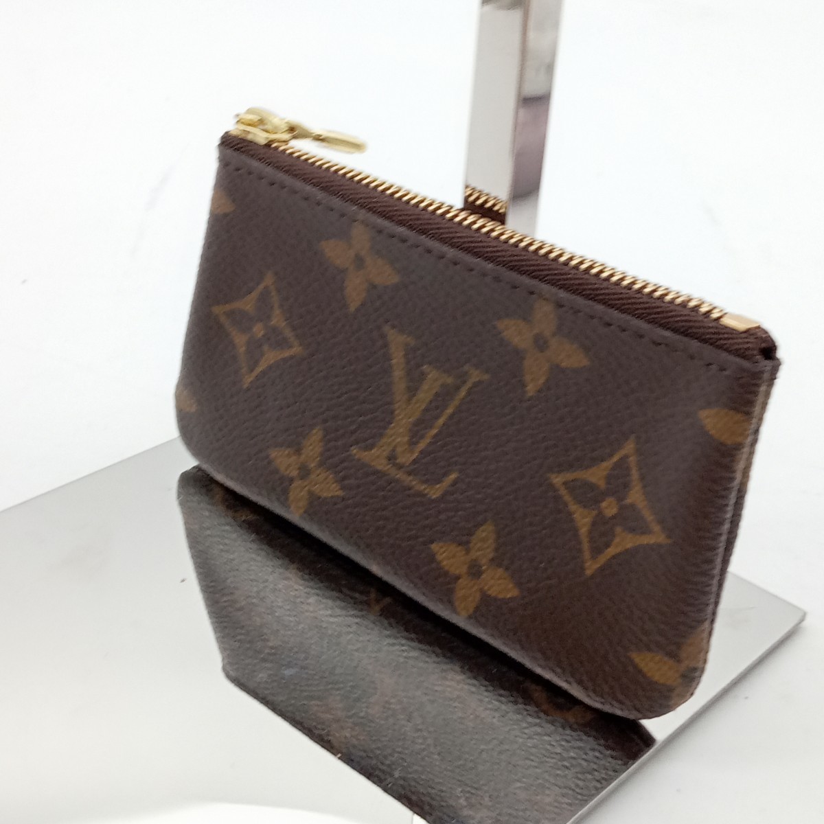 杉本1月No.226 LOUIS VUITTON ルイヴィトン ポシェットクレ コインケース 小銭入れ ブラウン系 チャーム付き モノグラムライン_画像1