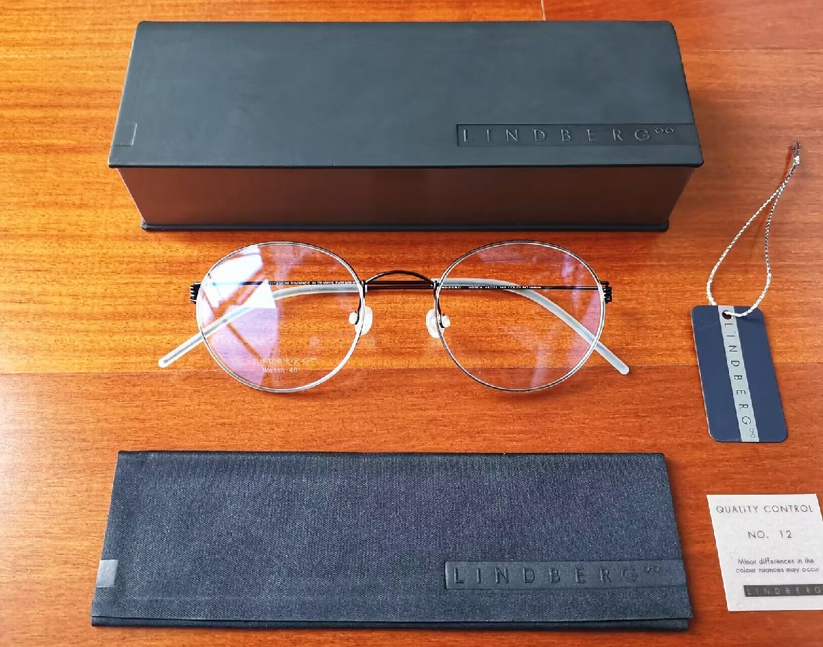 最高峰メガネ※定価7万※デンマーク製*LINDBERG・リンドバーグ MORTEN AIR TITANIUM※医療用チタン使用・セレブ愛用・メガネフレーム/黒_画像1