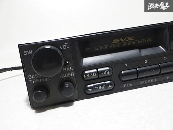 スバル 純正 CXW アルシオーネ SVX 1DIN カセットデッキ テープデッキ オーディオ 本体のみ 86201PA070 CQ-LF4450A 即納_画像2