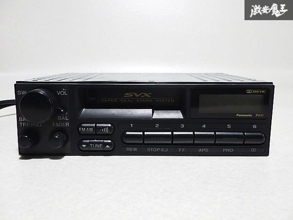 スバル 純正 CXW アルシオーネ SVX 1DIN カセットデッキ テープデッキ オーディオ 本体のみ 86201PA070 CQ-LF4450A 即納_画像1