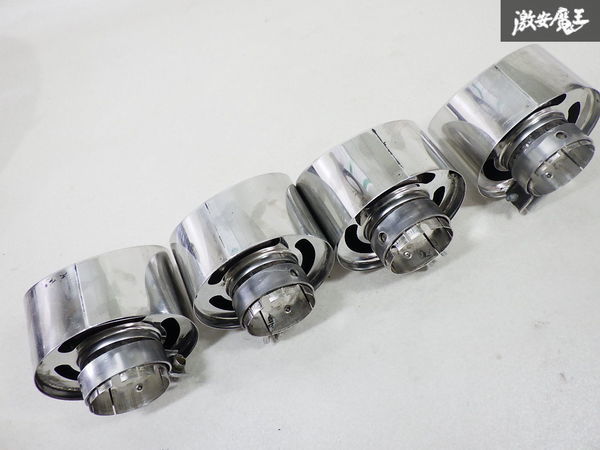  Nissan original R35 GT-R GTR muffler cutter tail exit stainless steel 4 pcs set one stand amount immediate payment 