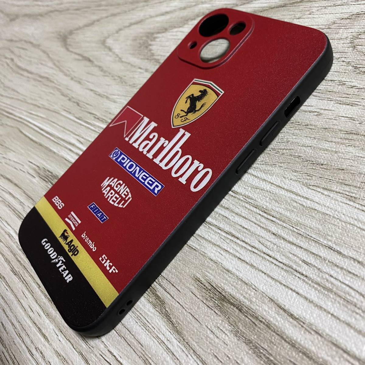 マールボロ フェラーリ iPhone 13 ケース F1 Ferrari マルボロ プロスト アレジ シューマッハ スマホ_画像2