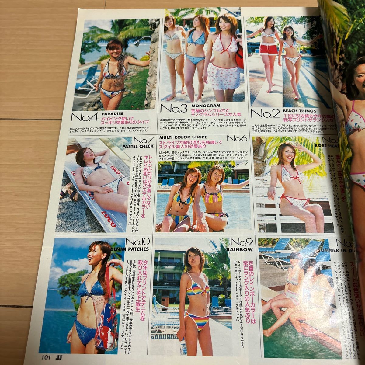 □JJ 2002年7月 小畑由香里 高垣麗子、水着の画像6