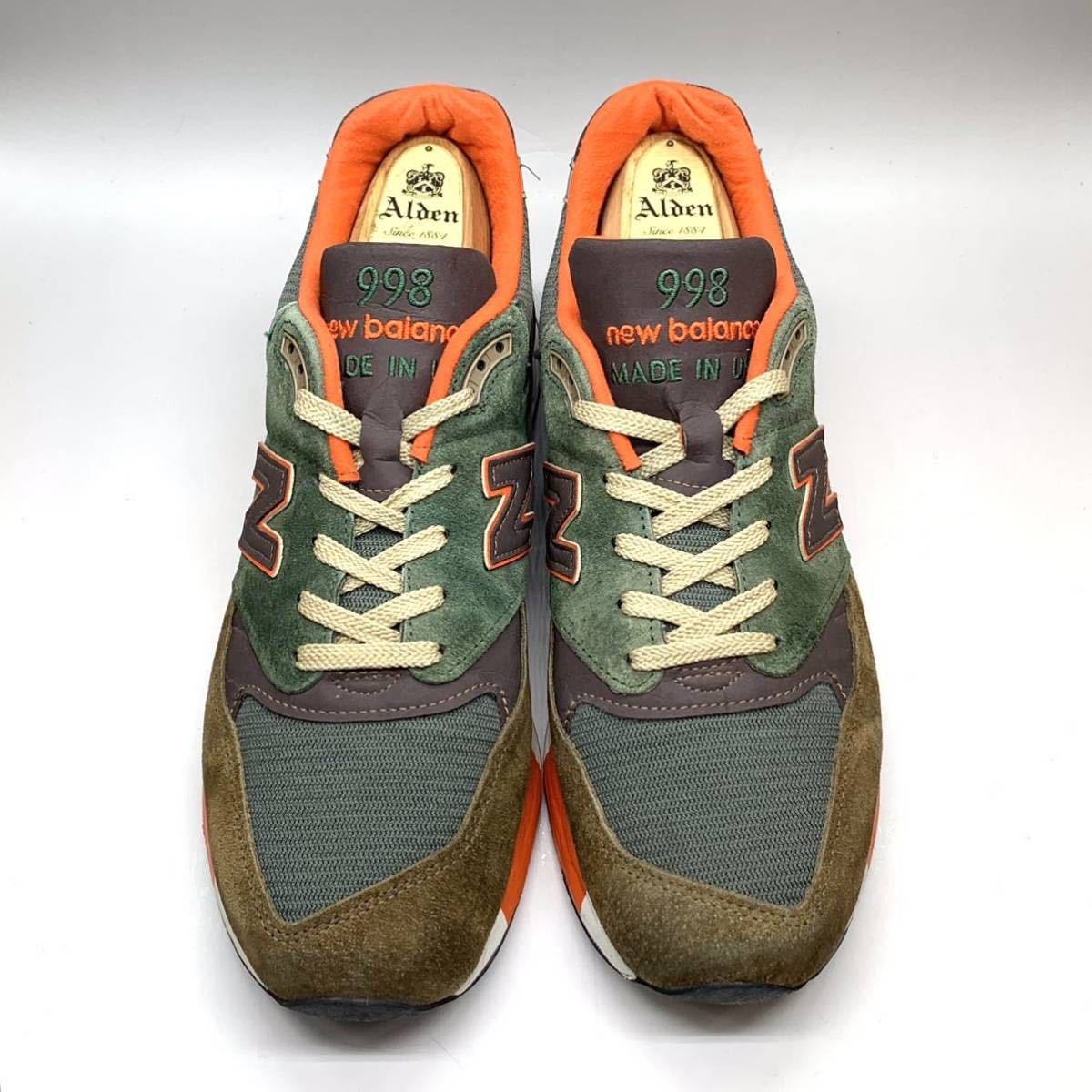 NEW BALANCE × J.CREW (ニューバランス × ジェイクルー) 別注 M998 JC4 スニーカー ローカット コンクリートジャングル US11 29cm USA製 _画像3