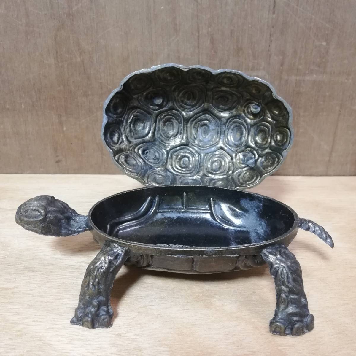 ヴィンテージ イタリア製 真鍮 亀 小物入れ Turtle Trinket Box_画像4