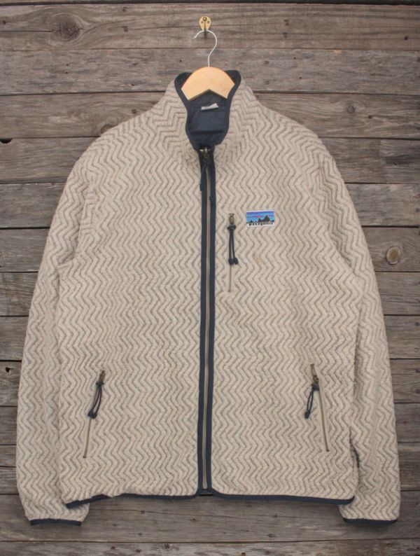 ’18年 限定 パタゴニア Woolie Fleece Reversible Jacket オートミールヘザー 表XL