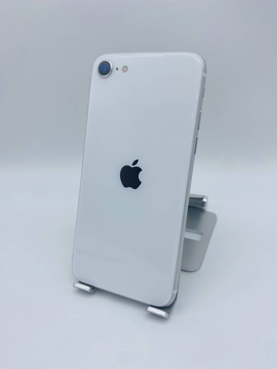 iPhone SE 第2世代 128GB ホワイト/シムフリー/新品バッテリー100%/新品おまけ多数　SE2-092_画像2