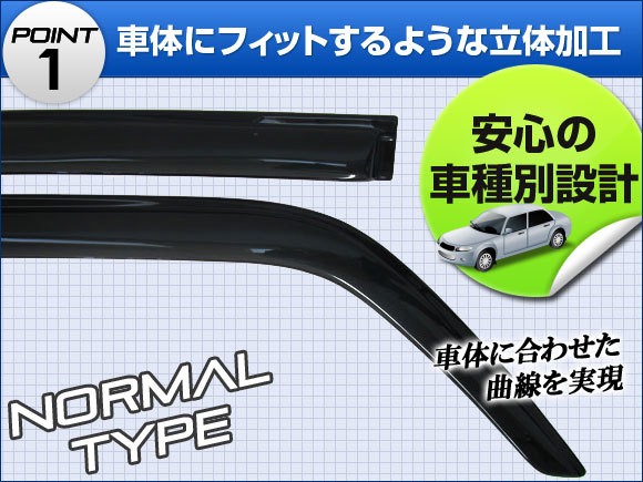 サイドバイザー ダイハツ ハイゼット トラック（フロント） S200/201/210/211P（トラック） 1999年01月～ APSVC025 入数：1セット(2枚)_画像2