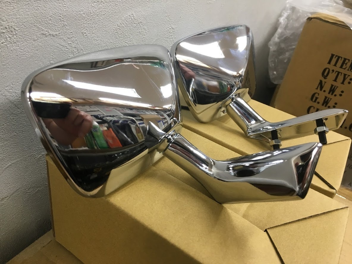  Mercedes Benz door mirror plating left right pair li Pro goods new goods W113 67~71 230 SL 250SL 280SL old car Ame car Germany car sedan w108 w111