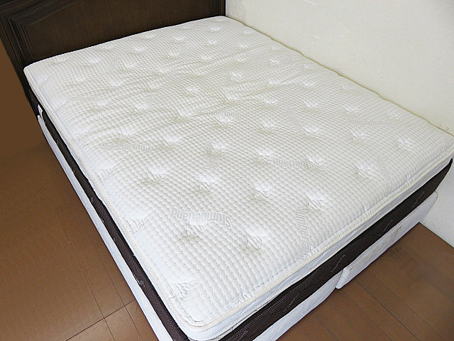 展示品 IDC大塚家具 Slumberland/スランバーランド　最上位モデル　トリプルデッキスプリングクイーンベッド W160cm　クイーンサイズベッド_画像3