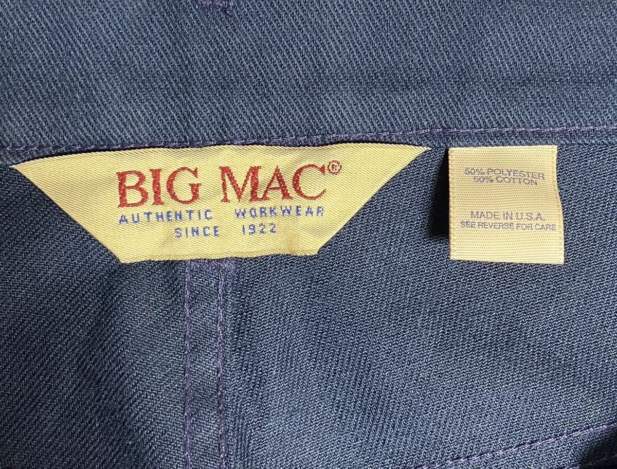 美品 80s 90s BIGMAC USA製 ネイビー パンツ 36×30 ビッグマック JC penney ワーク トラウザー Dickies 501_画像3