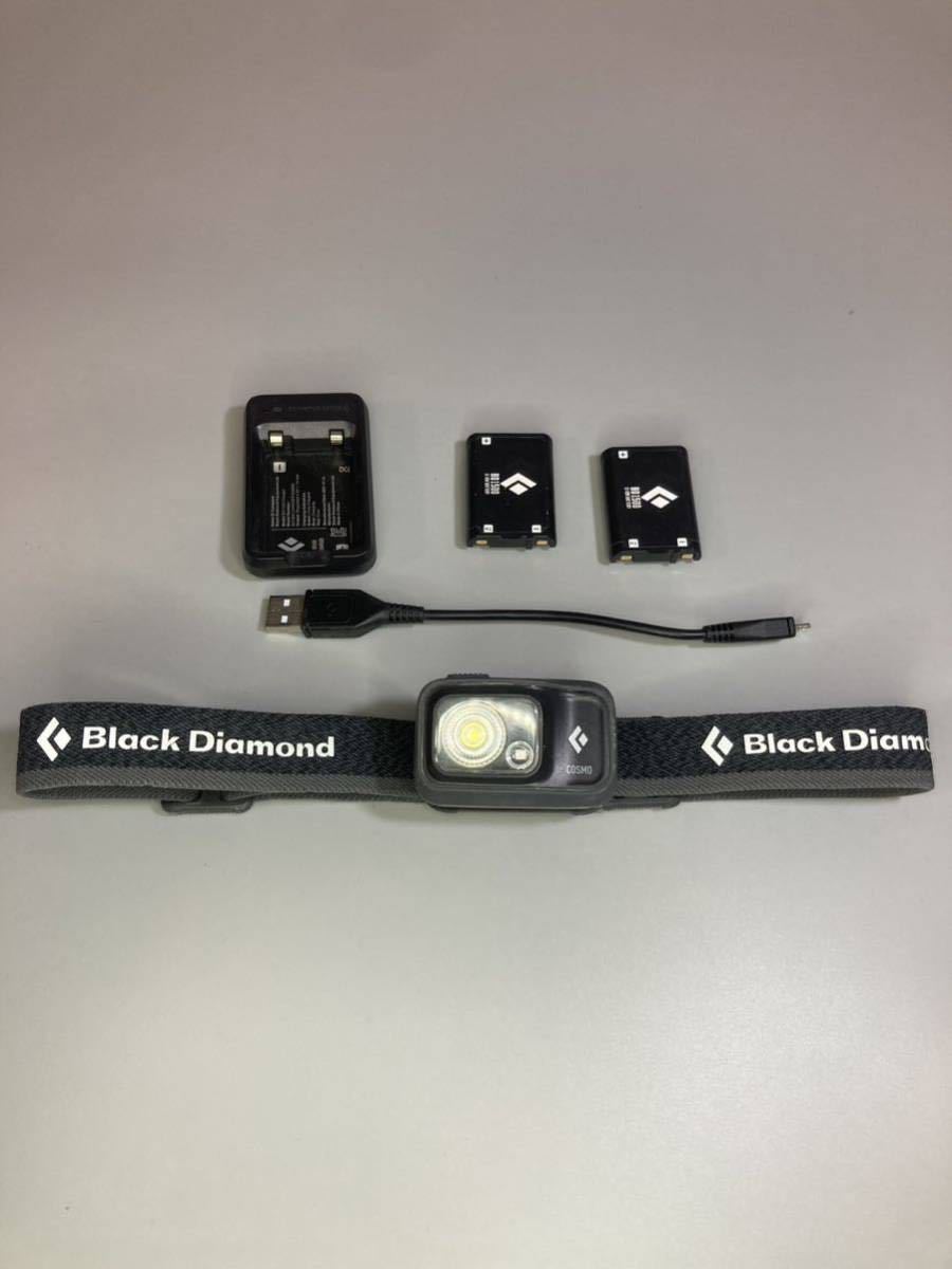 Black diamond コズモ350 グラファイト/BD1500バッテリー&充電器セット/ヘッドライトの画像1