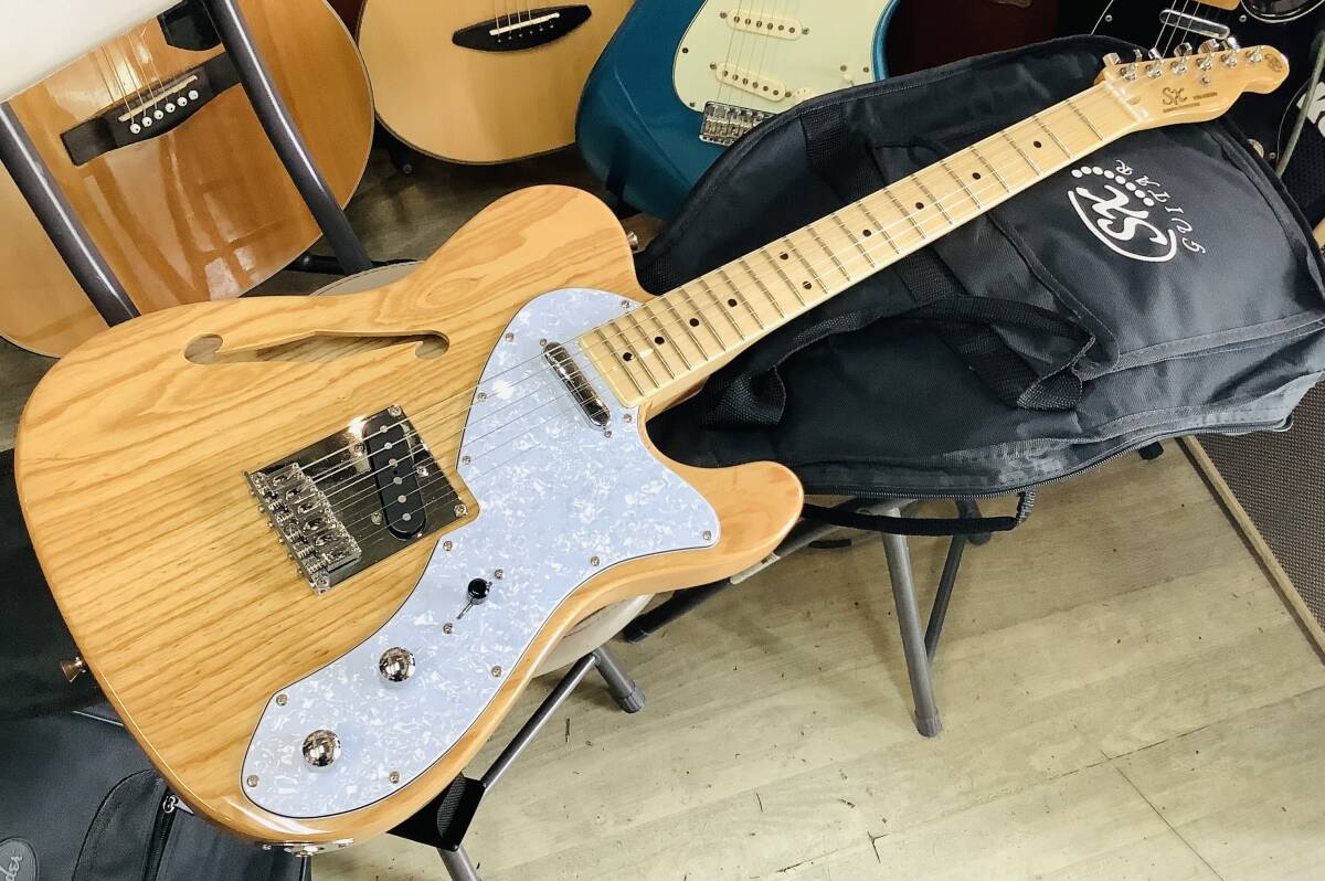 テレキャスターシンライン 69スタイルSX Guitar コンディションのいい鳴る本体 ダンカンPick Up搭載の画像1