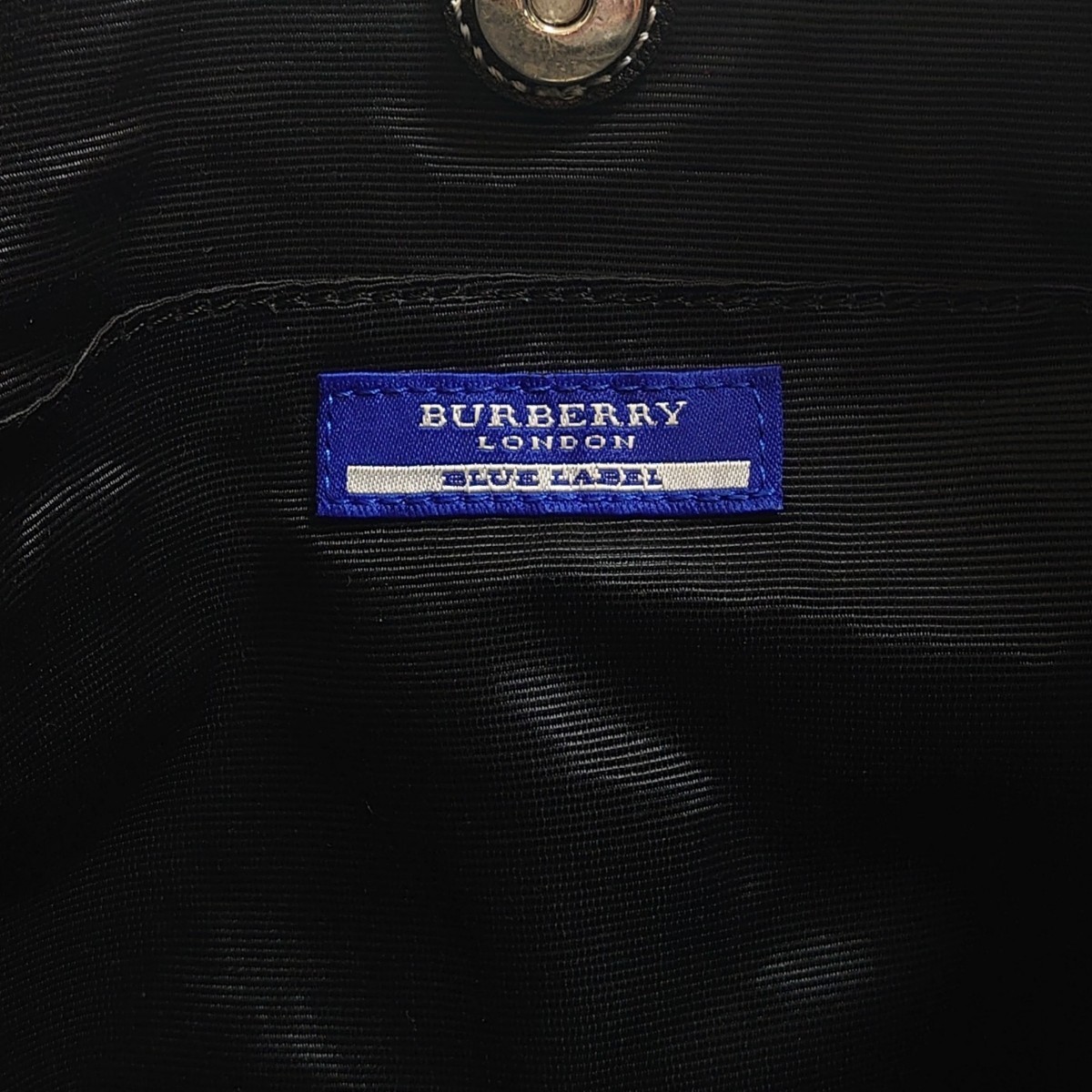 超美品 BURBERRY LONDON BLUE LABEL バーバリー ブルーレーベル ハンドバッグ レザー チェック柄 肩掛け ショルダーバッグ トート 手提げ_画像10