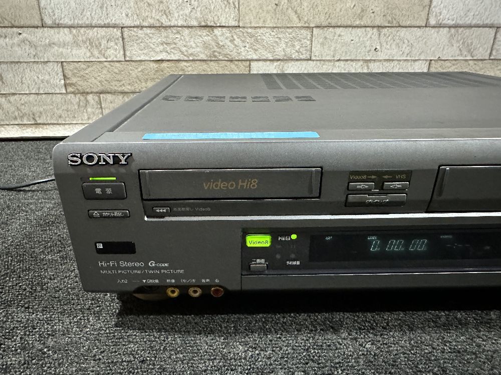 326●〇 SONY WV-ST1 Hi8/VHSビデオカセットレコーダー / ソニー 〇●_画像2