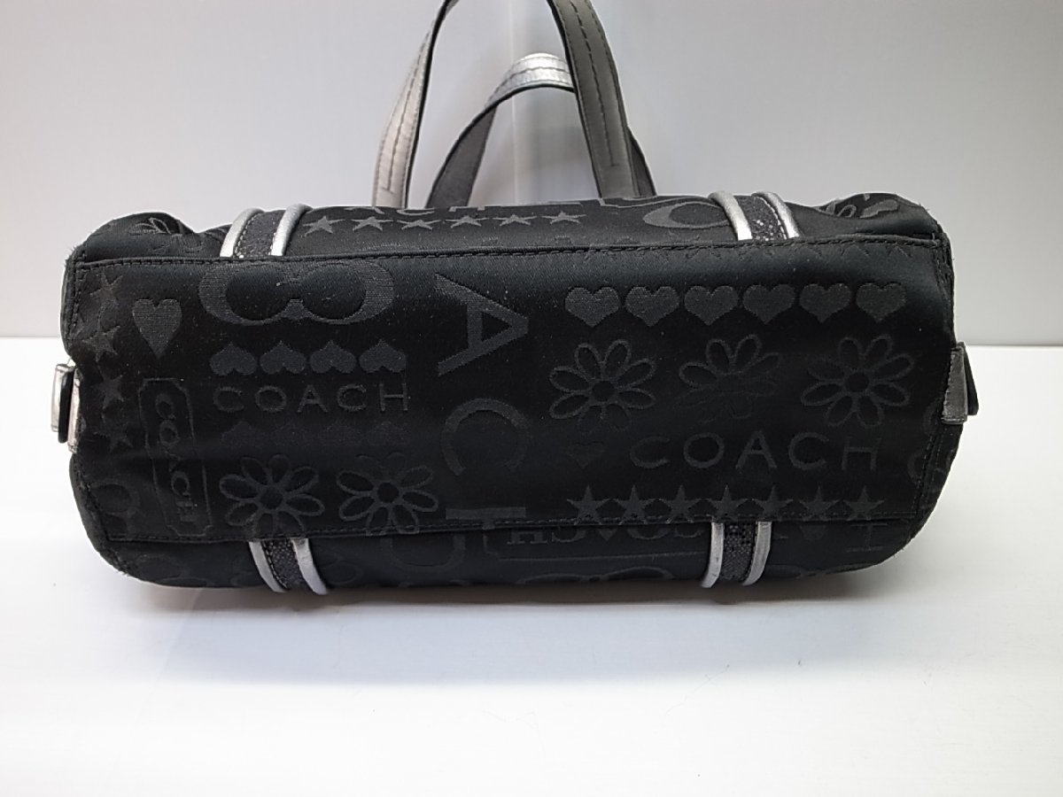 美品☆【COACH】コーチ 2way ショルダーバッグ シグネチャー F15710 ブラック レディース_画像2