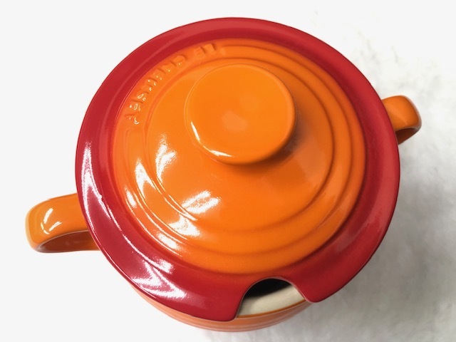 『★LE CREUSET ル・クルーゼ 未使用品 シュガーポット ポット 茶器 洋食器 食器 器 カップ 耐熱容器』 _画像9