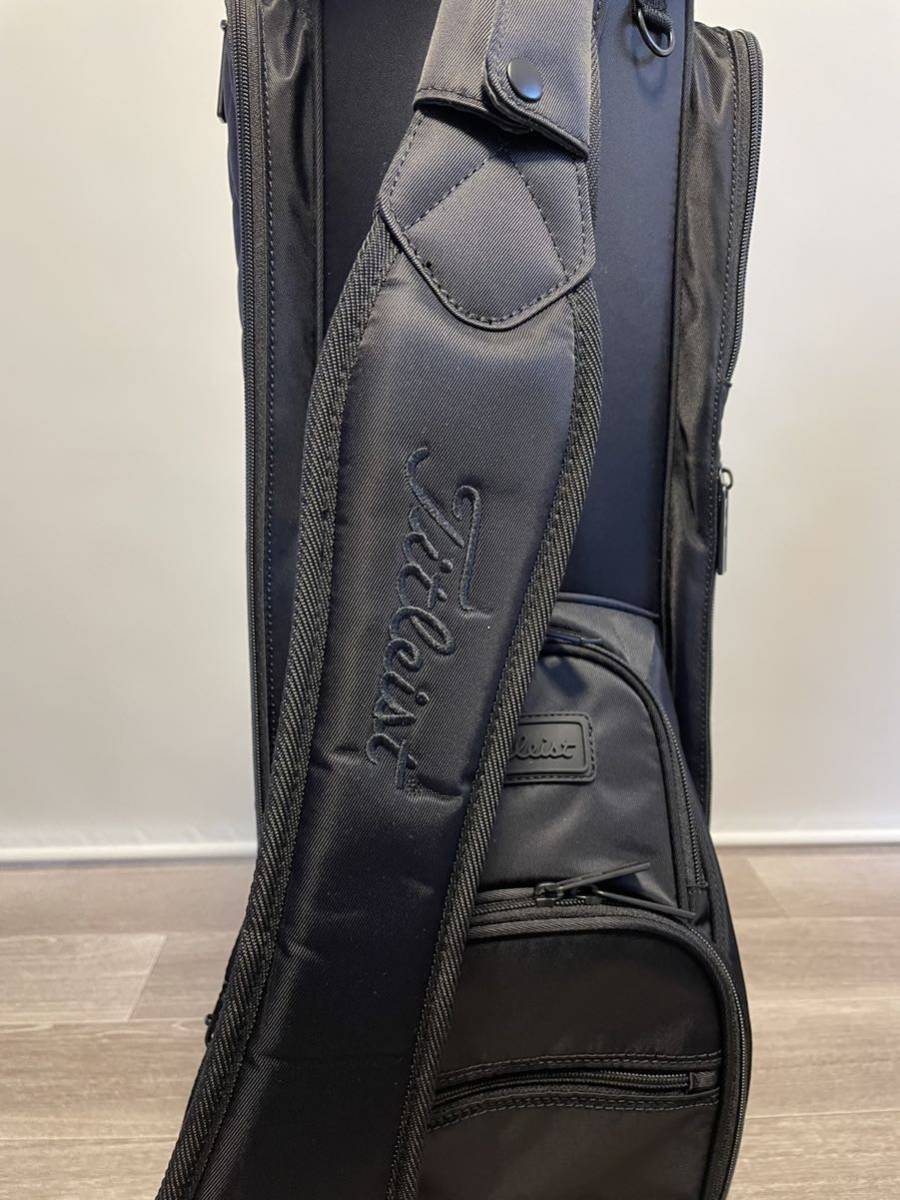 HA845 美品 Titleist タイトリスト 4輪ローラー キャディバッグ カート CB281 ゴルフバッグ black 9.5型の画像5