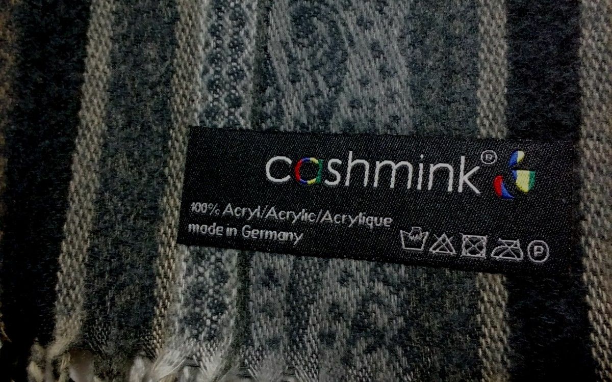 ◆【紳士用・マフラー】　《made　in　Germany》　cashmink 　※濃い目のお色です。