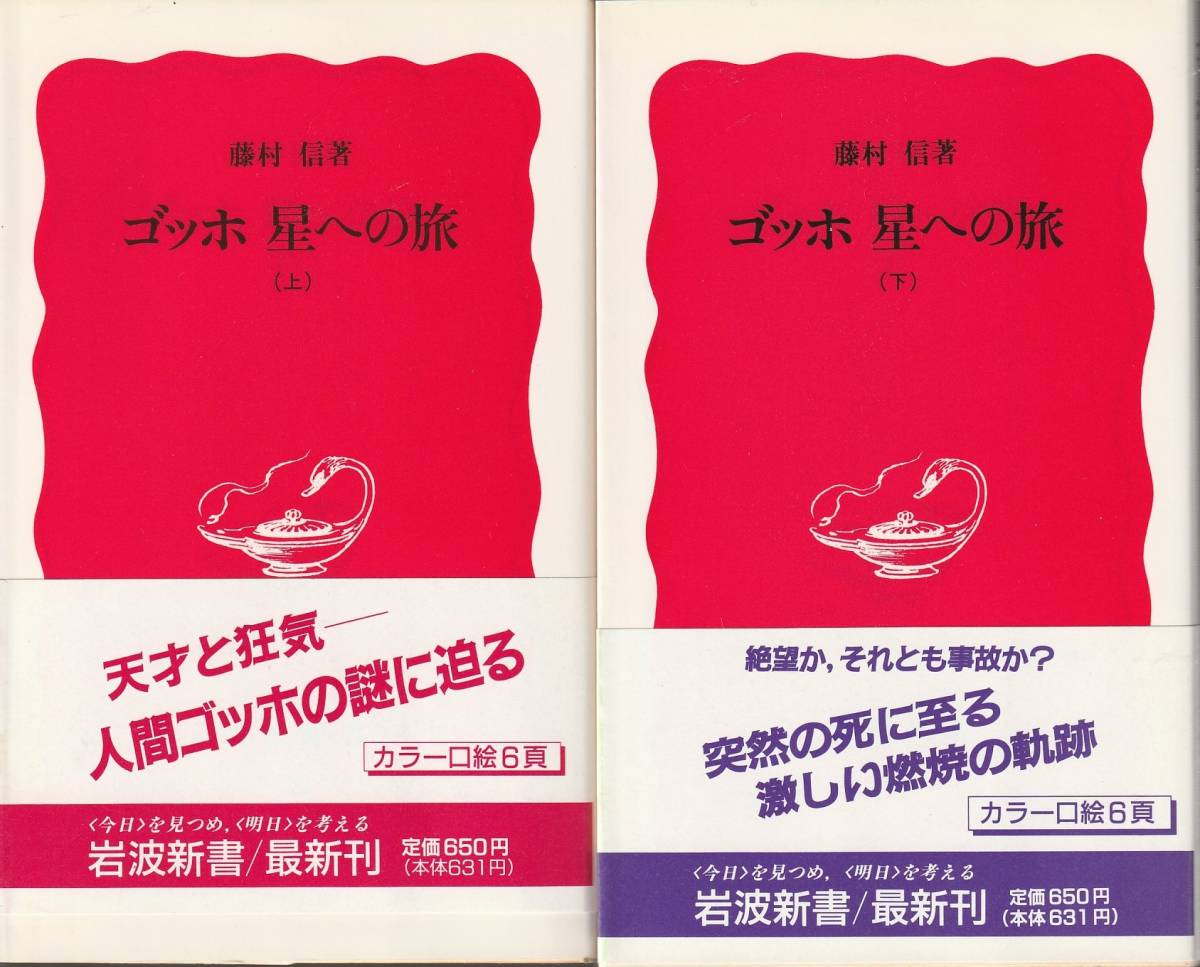 藤村信　ゴッホ　星への旅　上下巻揃　新赤版　岩波新書　岩波書店　初版_画像1