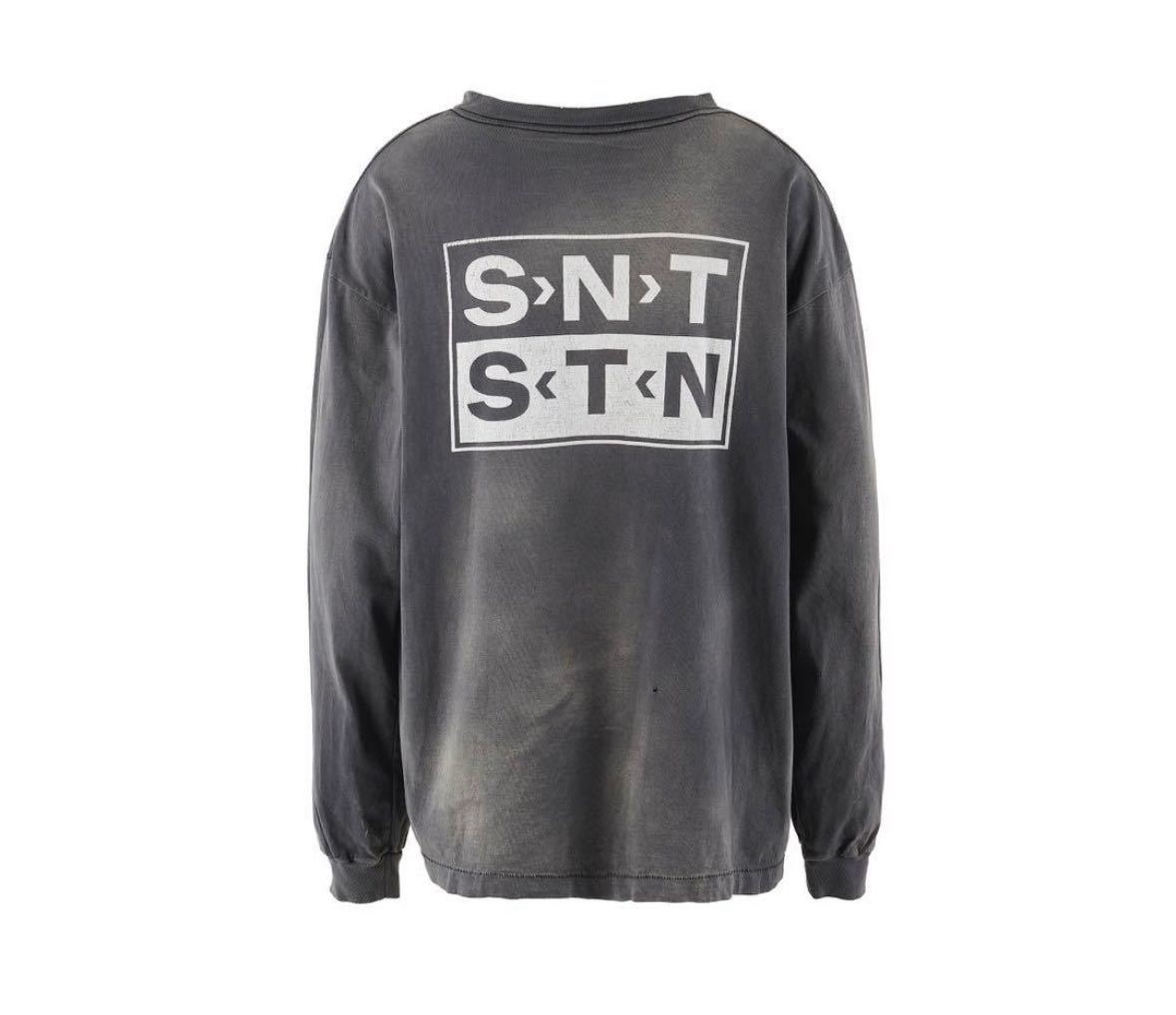 新品 XL セントマイケル LS TEE /S>N>T BLACK長袖Tシャツ ロン 新品 XL セントマイケル LS TEE /S>N>T BLACK長袖Tシャツ ロン
