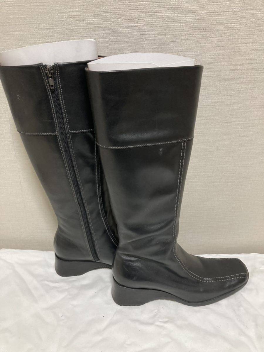 美品　clarks クラークス ORIGINALS ロング ブーツ size5 1/2（23.5cm）/黒 ◆レディース_画像5