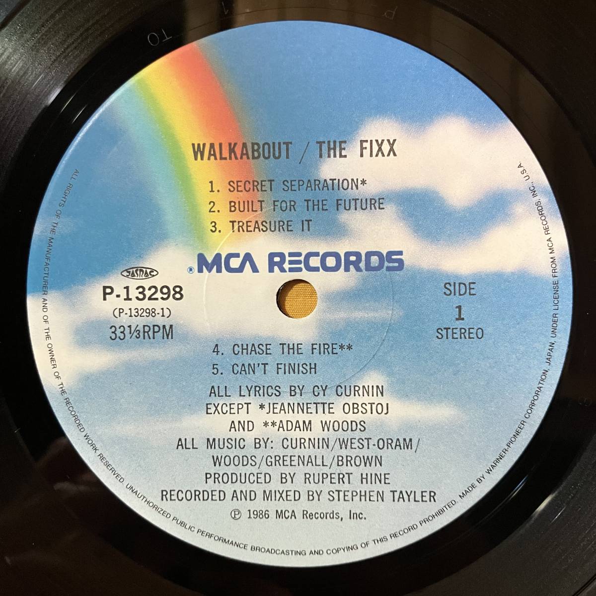 【SALE】02H 美盤 帯付き フィクス The Fixx / ウォークアバウト Walkabout P-13298 LP レコード アナログ盤の画像2
