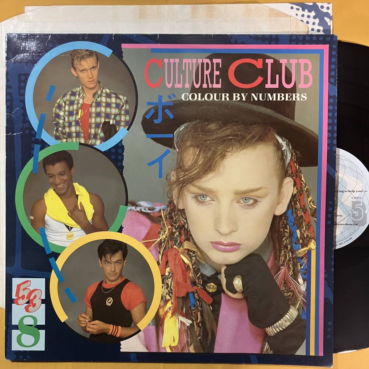 【SALE】02H UK盤 カルチャー・クラブ Culture Club / カラー・バイ・ナンバーズ Colour By Numbers V2285 LP レコード アナログ盤_画像1