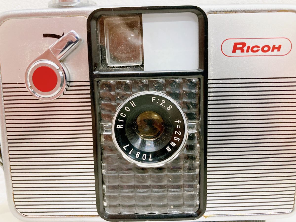 RICOH リコー AUTO HALF S オートハーフ S RICOH F:2.8 f=25mm コンパクト フィルムカメラ 作動未確認 ジャンク品_画像2