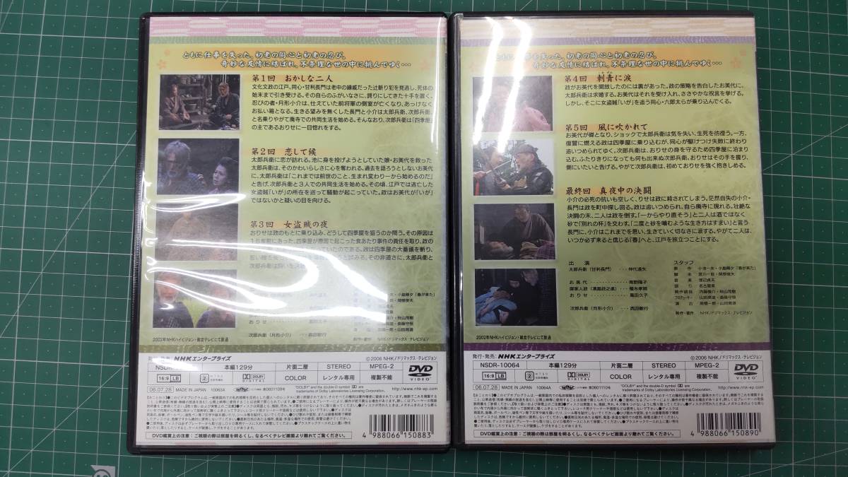 【レンタルアップ品】DVD 春が来た 全2巻(全6話)セット 仲代達矢 西田敏行 南野陽子 小池一夫 小島剛夕 NHKエンタープライズ●H3404の画像2