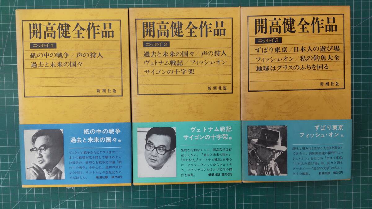 開高健 全作品 全12巻セット 小説9冊＆エッセイ3冊 月報付 ●H3425の画像6