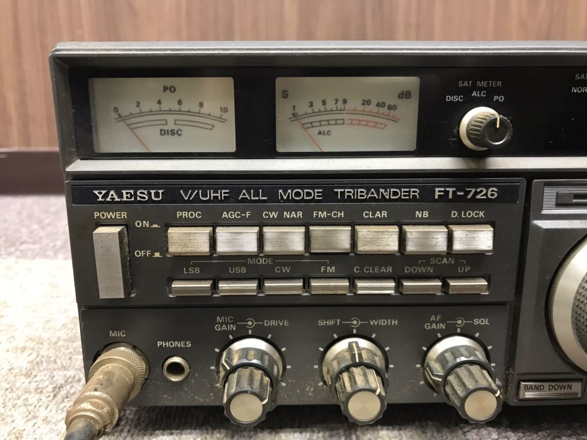 ヤエス FT-726 50MHz 144MHz 430MHz SSB CW FM 10W オールモードトランシーバー 無線機 アマチュア無線 _画像4