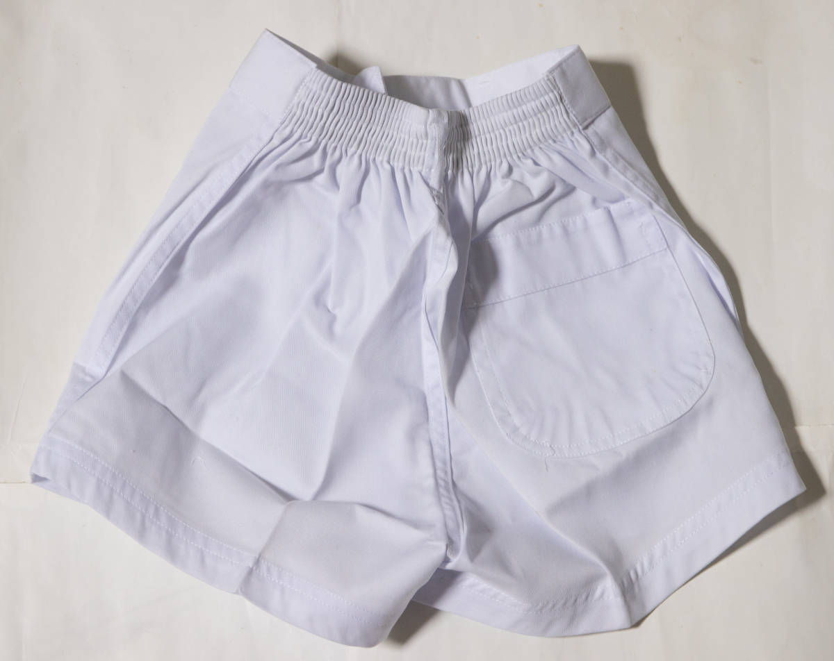  gym uniform * fastener attaching short bread white 145 unused goods prompt decision!